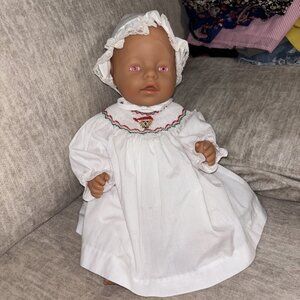 Vintage Zapf Doll 2003 With vintage Clothing. Pink Eyes No Flaws Adorable VTG